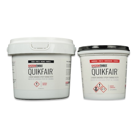 System Three Resins QuikFair Epoxy Fairing Putty, 3 Quart Kit 1400K44